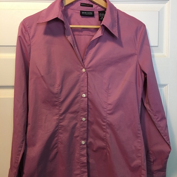 NY&Co, size M, button down shirt, pink - Picture 1 of 3